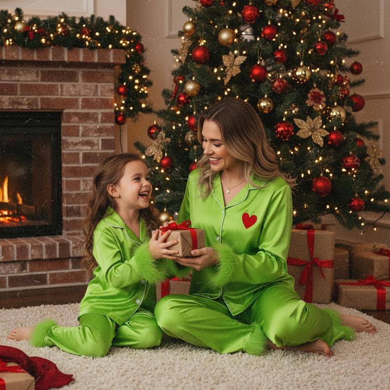 SnugGrinch™ Matching Christmas Pajama Set
